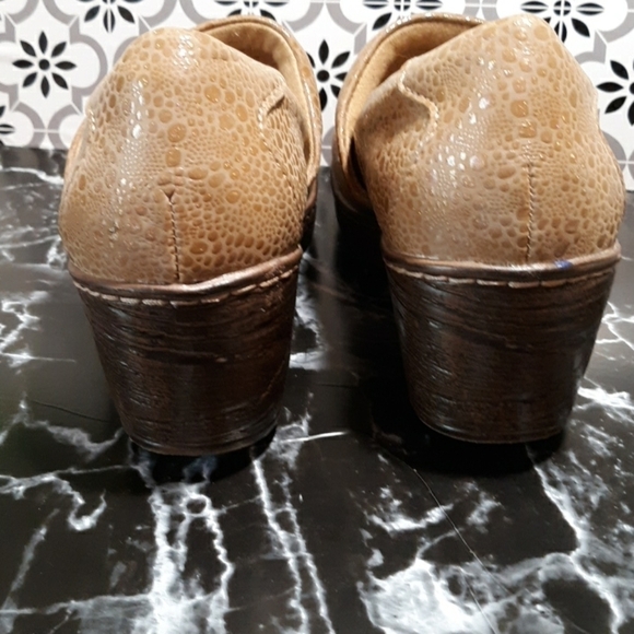 Boc faux snakeskin mules clogs 6 brown - Picture 4 of 6